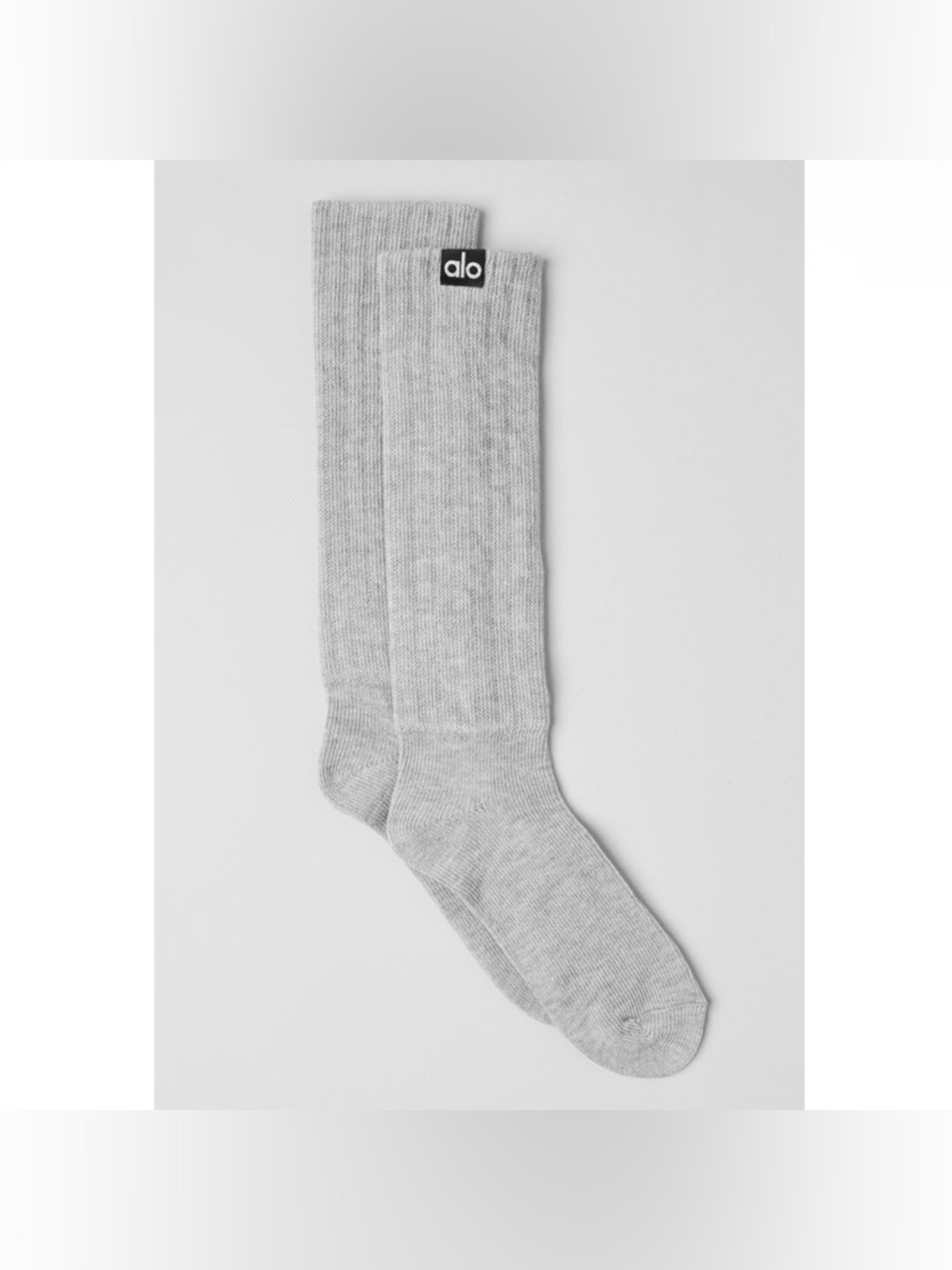 Alo Unisex Scrunch Socks Medium Gray